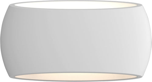 Modern Plaster Wall Light 12W LED Up Down Indoor Fixture White