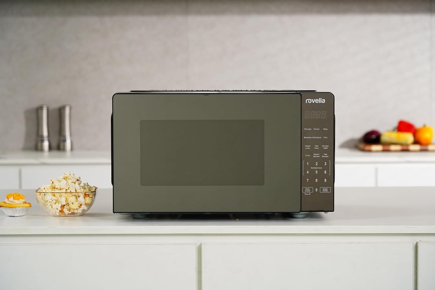 23L Digital Microwave 900W 11 Power Levels Touch Control