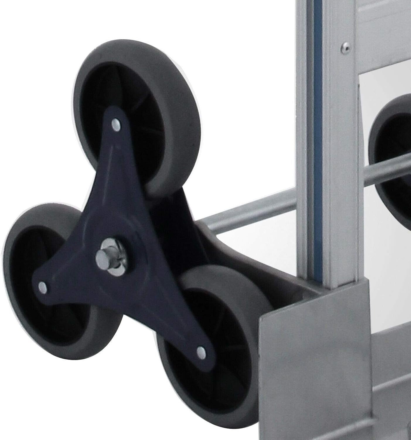 2 in 1 Folding Hand Truck Stair Climbing Shopping Cart Utility Trolley