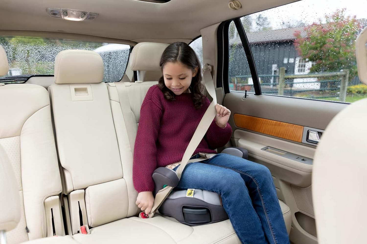 Backless Booster Seat R129 Lightweight Travel Seat 7–12 Years
