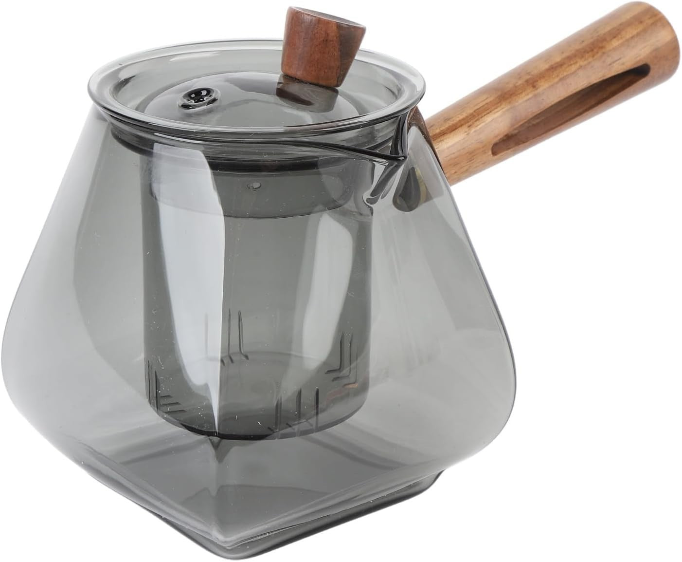 500ml Borosilicate Glass Teapot with Wood Handle Tea Pot Infuser
