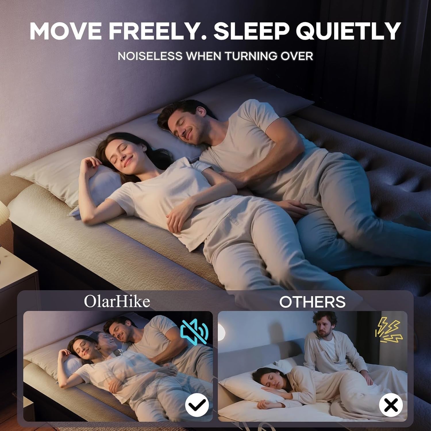Double Air Bed Inflatable Mattress Built In Pump 50cm High Guest Bed