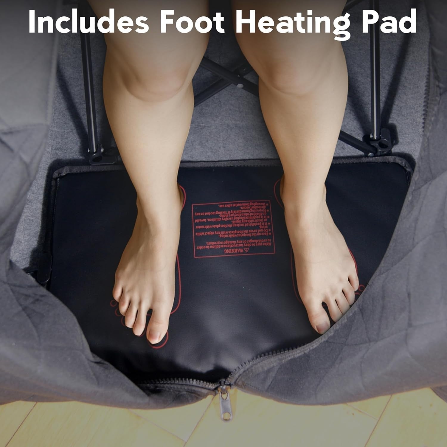 Portable Far Infrared Sauna Tent 1-Person – Dry Sauna w/ Timer, Chair & Foot Pad