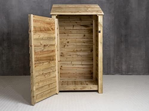Wooden Garden Tool Shed 99x88x180cm Outdoor Storage Store with Raised Base
