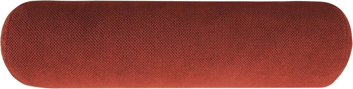 Left Hand Red Tufted Chaise Lounge with Thick Cushions & Pillows Living Room