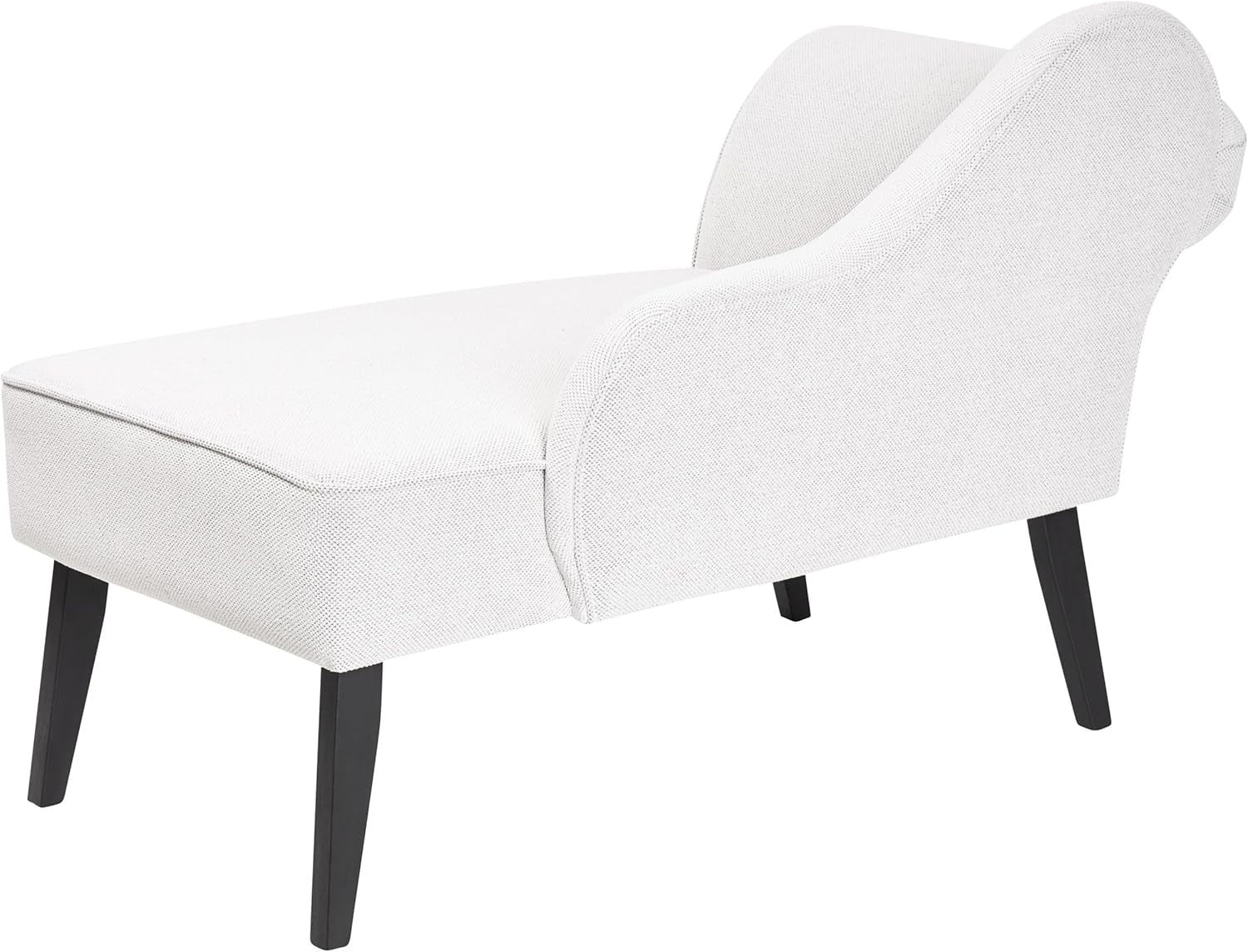 Vintage Left Hand Chaise Lounge Upholstery Polyester Fabric Retro Glam Sofa