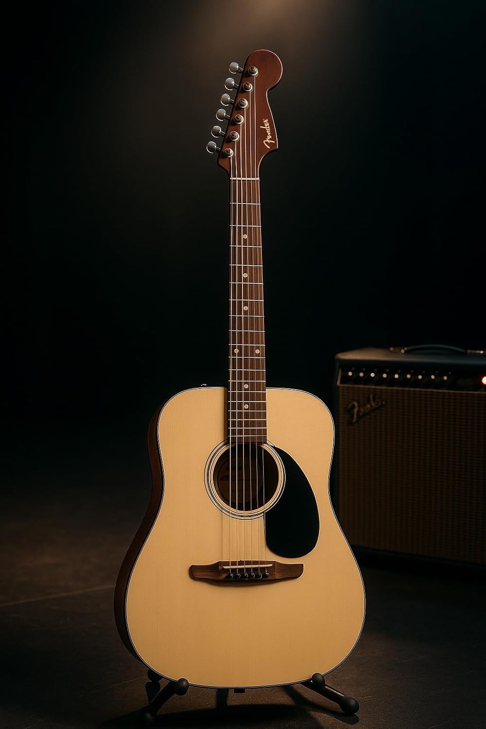 Dreadnought Acoustic Guitar Natural Spruce Top Full Size
