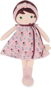 32cm Soft Fabric Rag Doll Corduroy Dress Personalised Ribbon Baby Gift