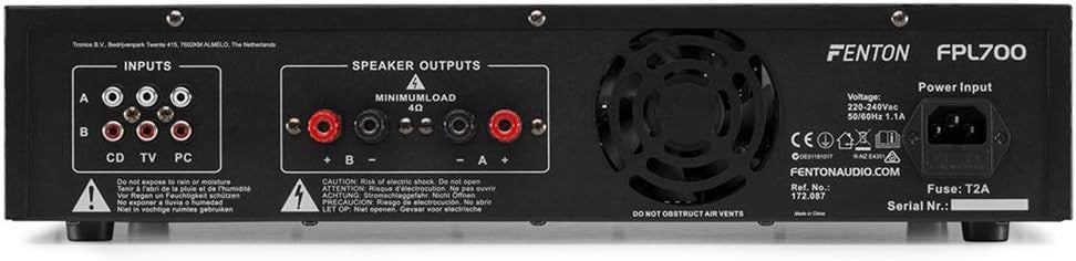 700W Digital Bluetooth Amplifier DJ PA Stereo USB SD AUX RCA Remote