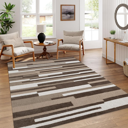 Large Washable Area Rug Anti Slip Short Pile Living Room 160x230cm