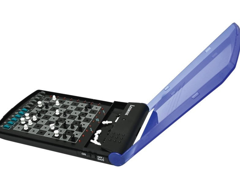 Electronic Travel Chess Set | 64 Difficulty Levels | Portable Folding Board