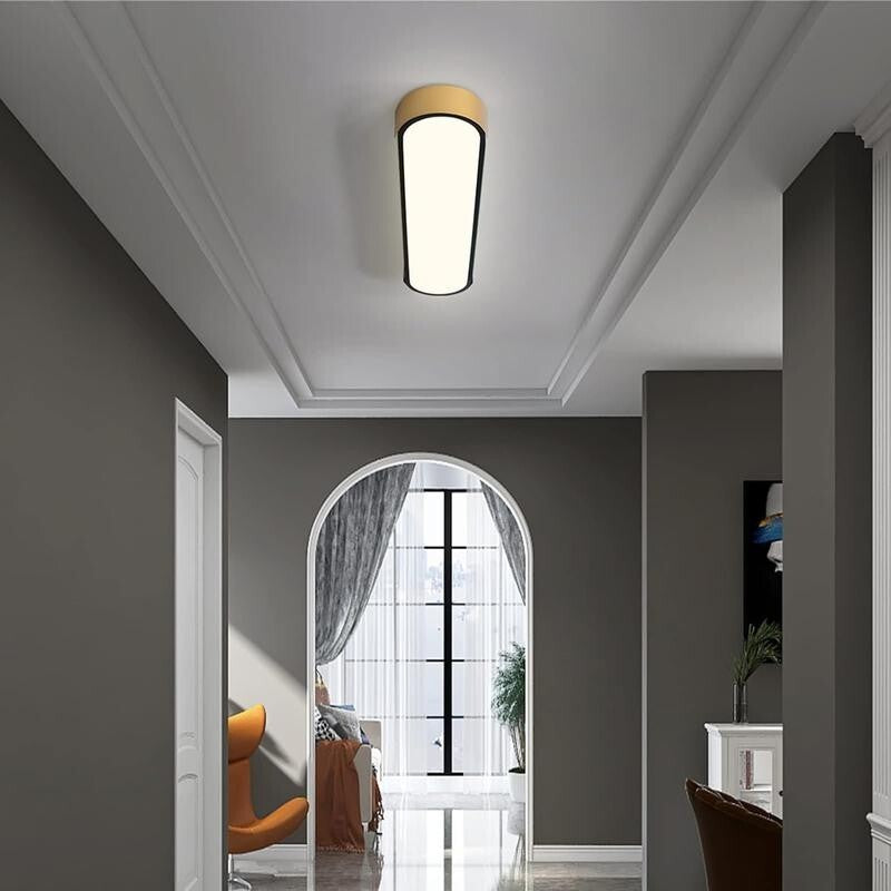 70CM Dimmable LED Ceiling Light Remote Control Gold Black Flush 36W 6500K
