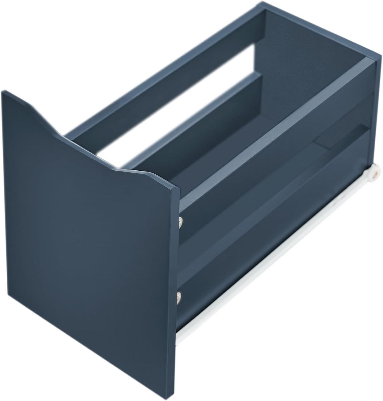 Slim 3-Drawer Bathroom Storage Cabinet with Side Compartment & Wheels