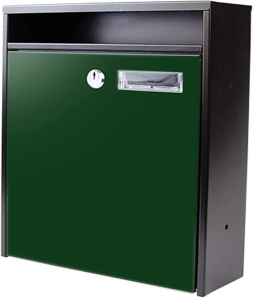 Lockable Wall-Mount Mailbox – Rustproof Steel Post Box with Slot