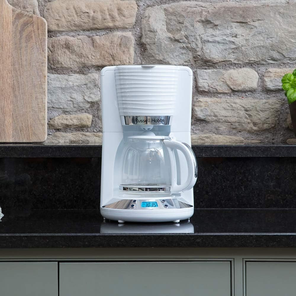Programmable Drip Coffee Maker 1.25L Glass Jug 1100W Timer Keep Warm Function