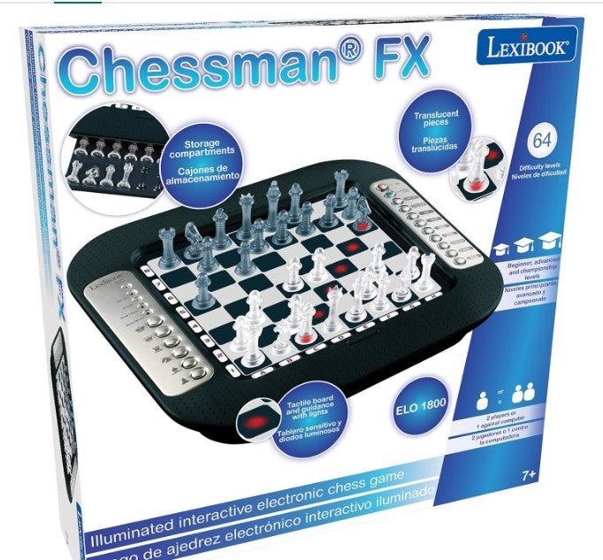 Electronic Chess Set with Touch Keyboard | 64 Levels | Light & Sound | Battery