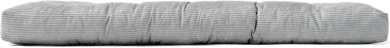 Comfortable Single Futon Mattress Floor Bed - Thick Foam, Corduroy Cover