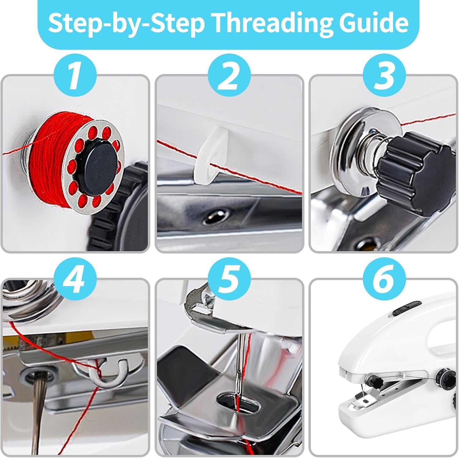 Handheld Sewing Machine Cordless Mini Portable Stitching Tool