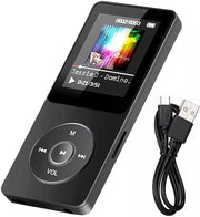 Portable MP3/MP4 Music Player with Bluetooth, HD Speaker & FM – Black