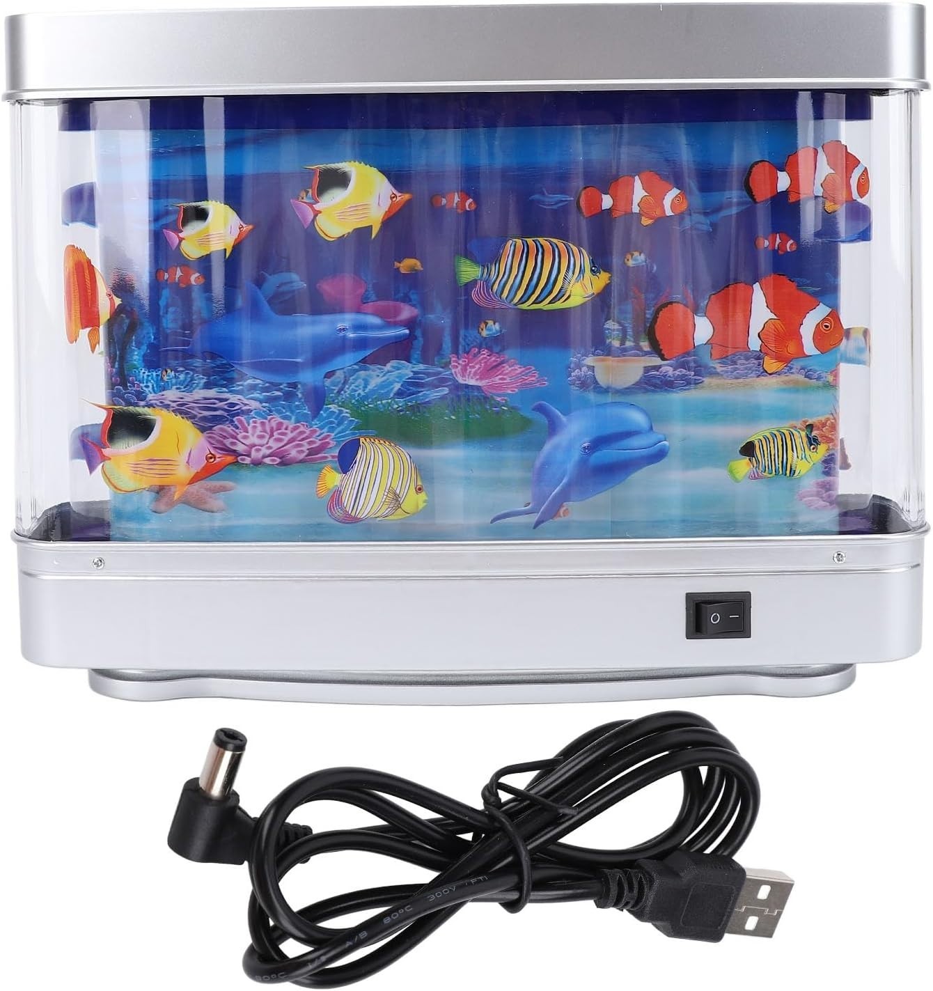 Mini Moving Fish Tank Lamp with USB Night Light – Sensory Relaxation