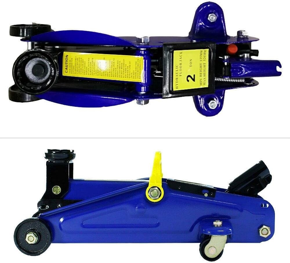 2 Ton Low Profile Hydraulic Trolley Jack 135–350mm w/ Carry Case Heavy Duty Car