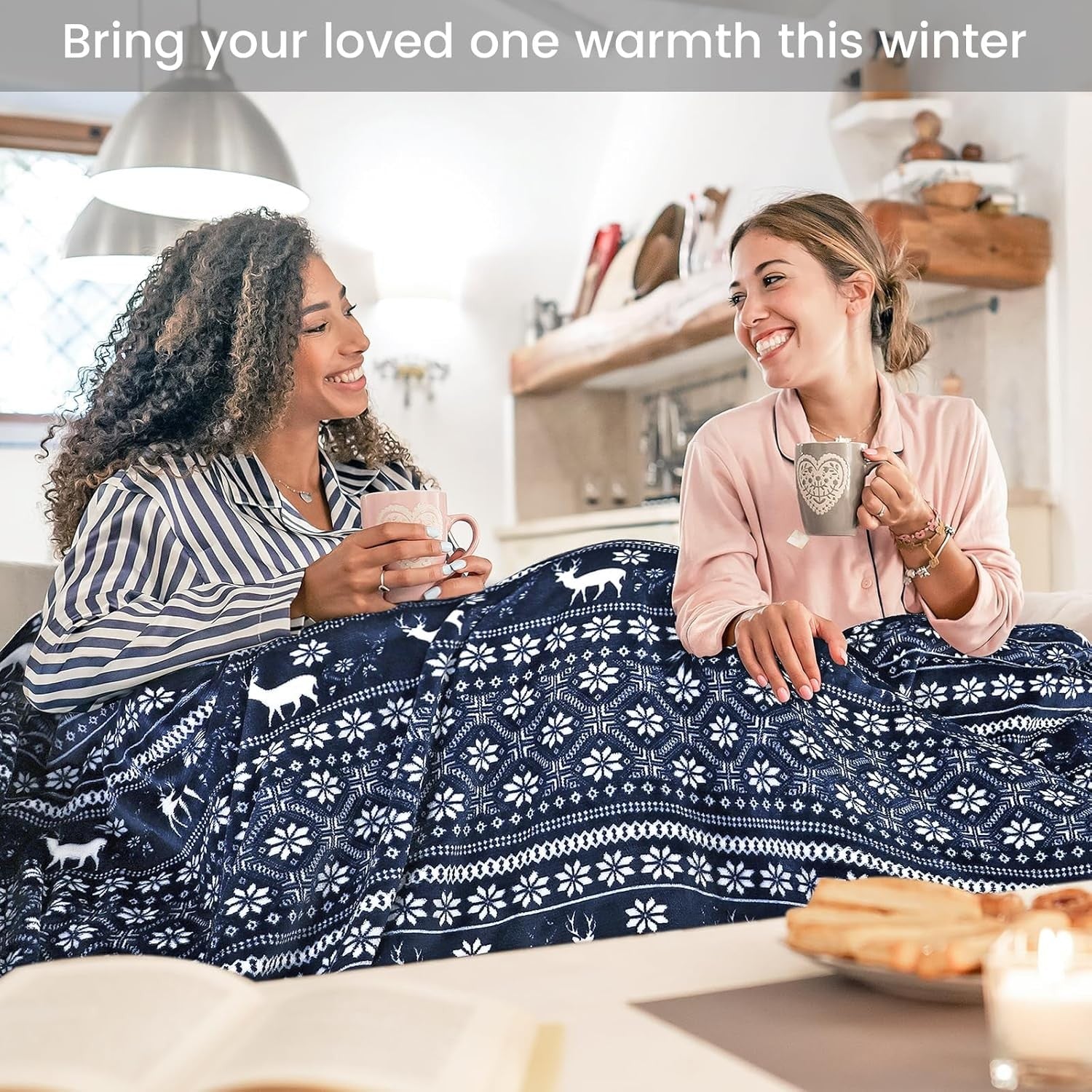Double Electric Heated Blanket Fast Heat 9 Levels Timer Washable Fleece Throw