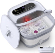 Foot Spa Massager with Heat, Bubbles & Shiatsu Rollers Pedicure Tub
