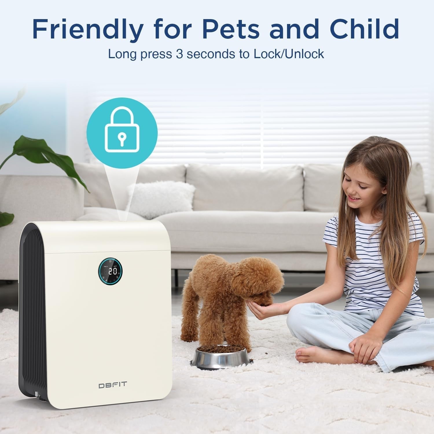 H13 HEPA Air Purifier Large Room PM2.5 Auto Pet Hair Odor 2590ft²