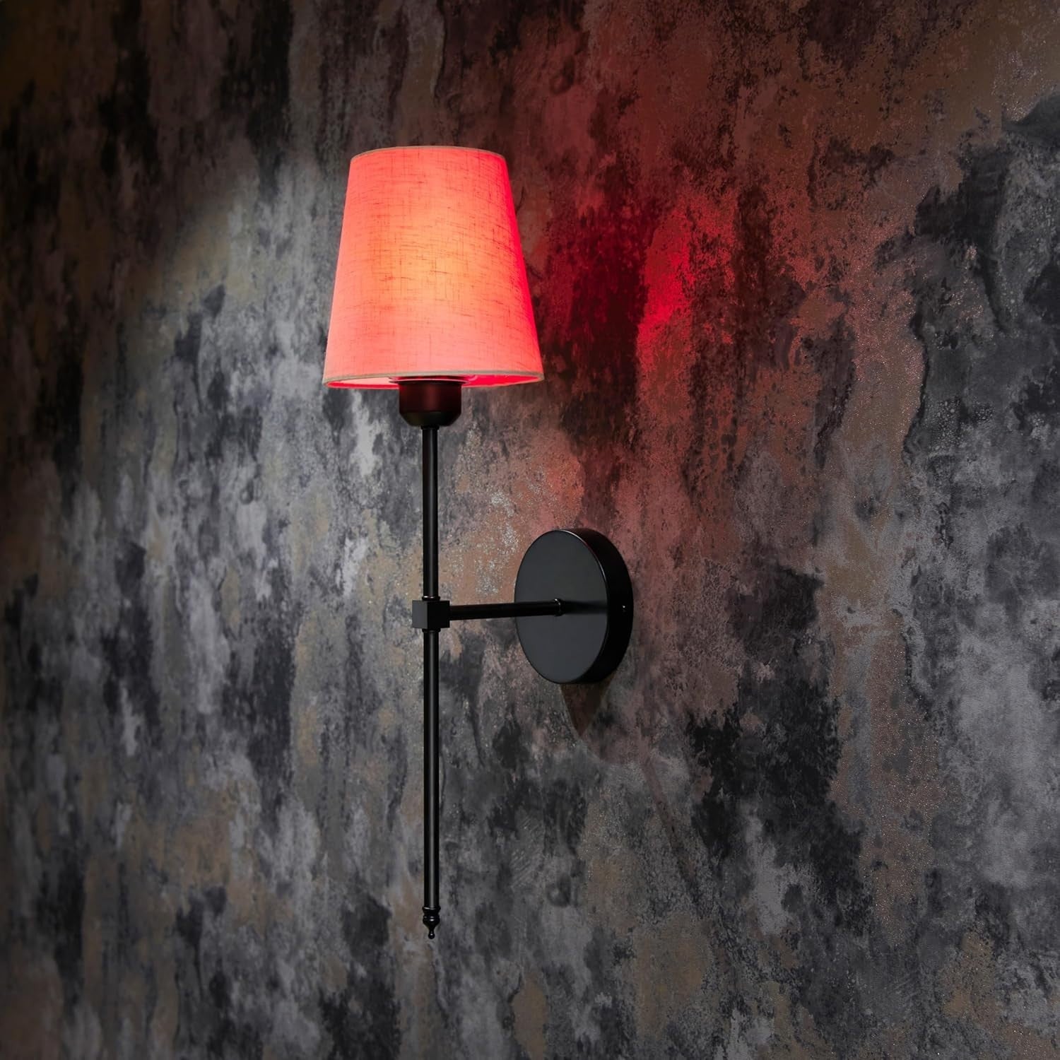 8x LED Wall Lights, Wireless & Dimmable, Rechargeable + Remote Control