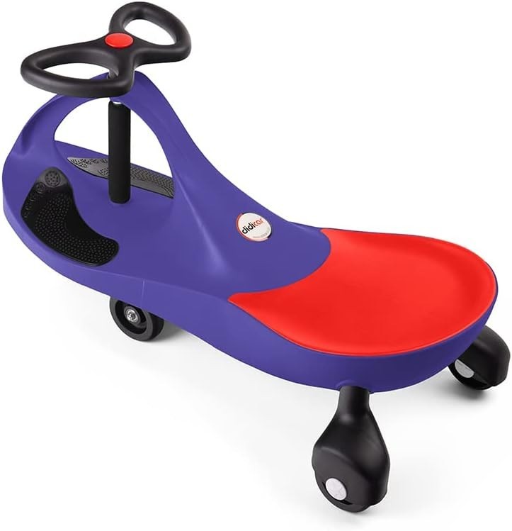 Kids Wiggle Car Ride On Scooter Balance Toy Steering Wheel Purple 120kg