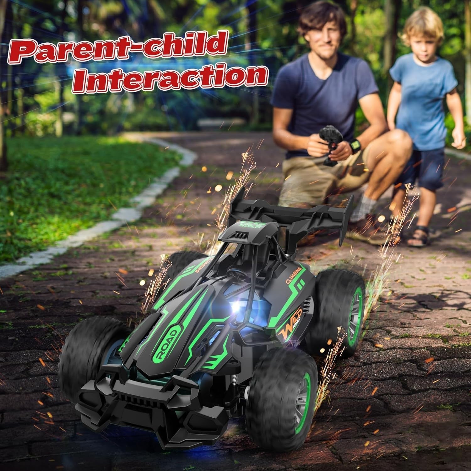 20KM/H RC Car 2.4GHz Off-Road Remote Control Car 2WD Fast Buggy Gift for Kids Bo