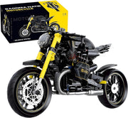 Motorcycle Building Block Kit 618 PCS, Realistic Model with Bright Colors