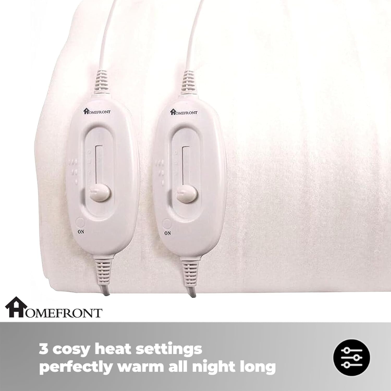 Super King Electric Underblanket Dual Control Fitted Mattress Cover Fast Heat