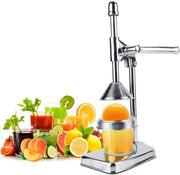 Manual Citrus Press Lever Juicer Heavy Duty Stainless Steel Ergonomic