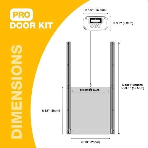 Automatic Chicken Coop Door Opener Kit Solar Battery DC