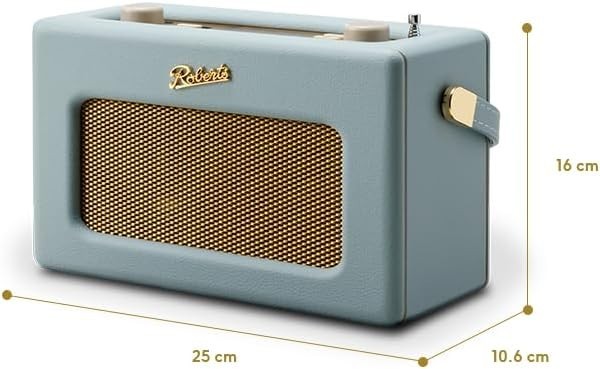 Portable FM/DAB/DAB+ Internet Radio with Bluetooth & Wi-Fi Duck egg