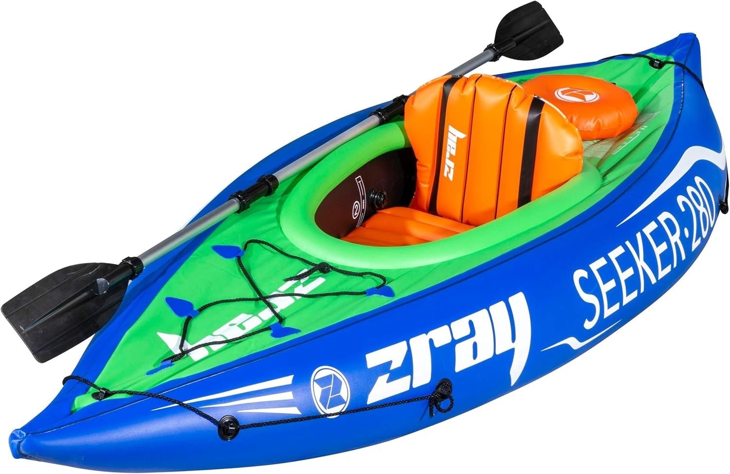 1 Person Inflatable Kayak Canoe w/ Paddle Pump Portable Boat