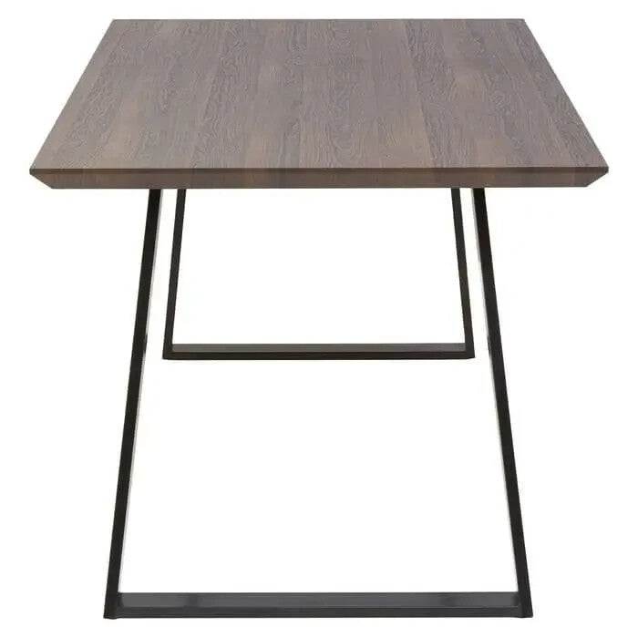 7PC Grey Dining Table Set with Upholstered Chairs – Modern Rectangular