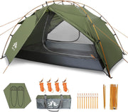 Waterproof 2 Person Camping Tent Lightweight Backpacking Easy Setup Hiking