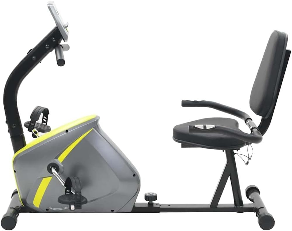 Recumbent Exercise Bike Magnetic 8 Level LCD Pulse Adjustable Seat Quiet Home