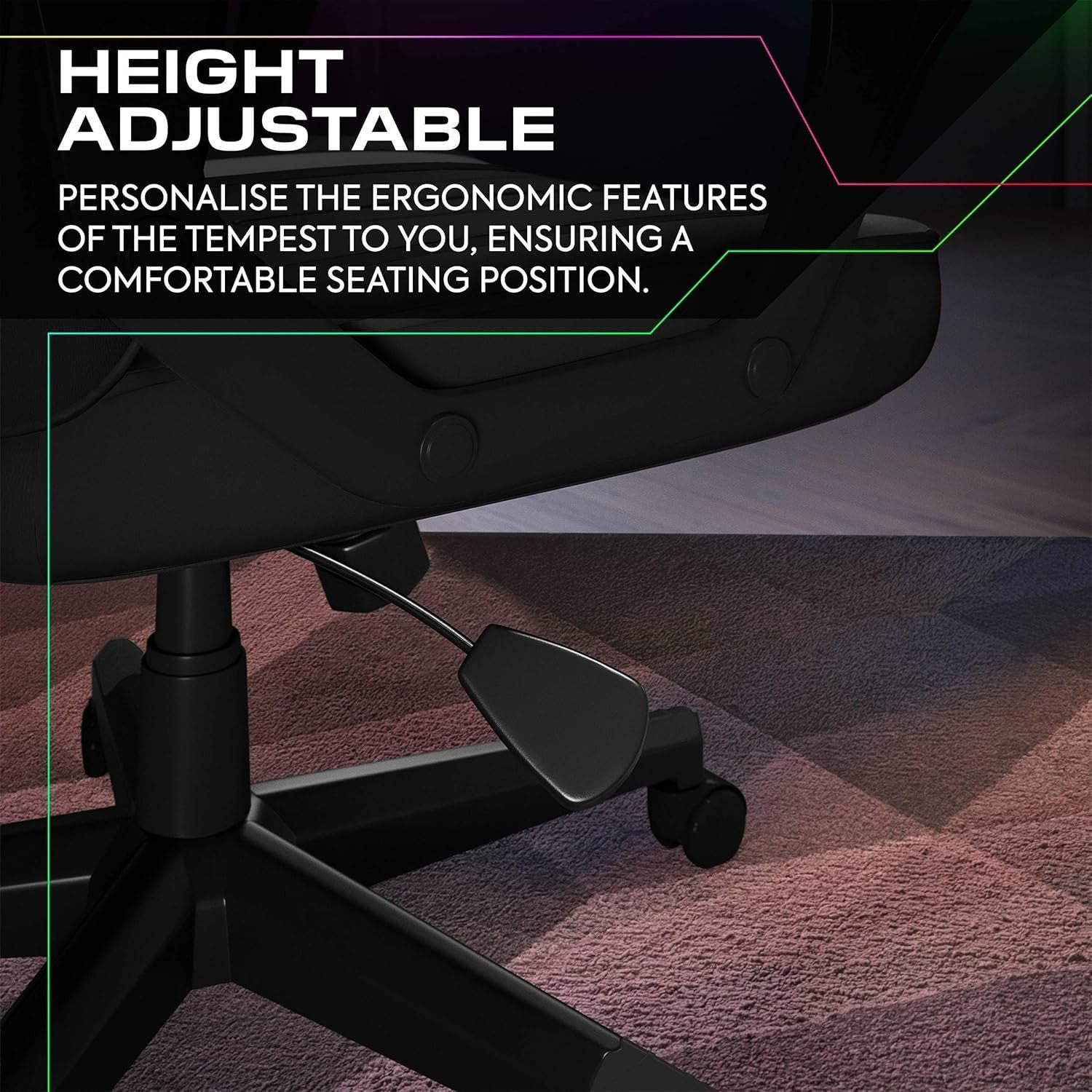 RGB Gaming Chair High Back Ergonomic LED App Control
