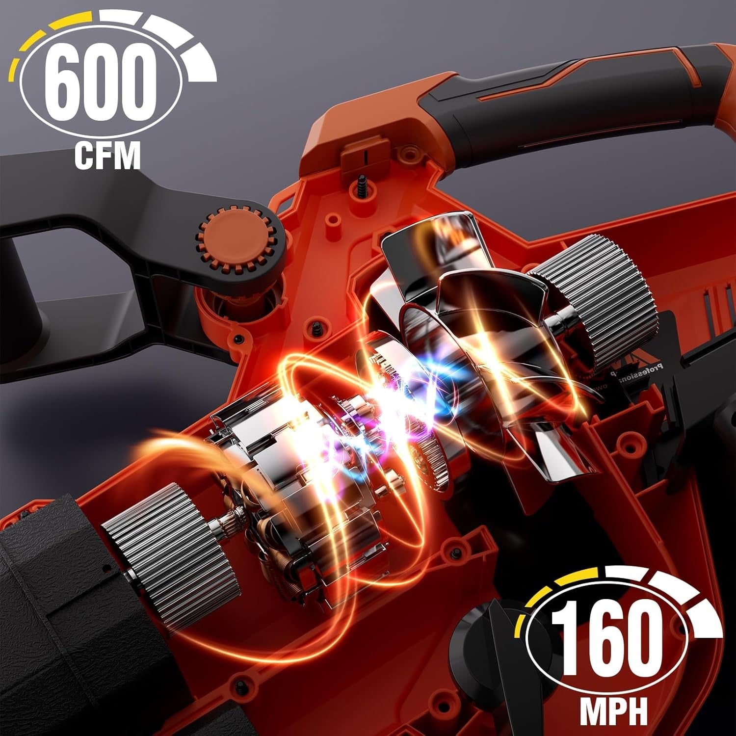40V Cordless Leaf Blower Vacuum Mulcher 8000mAh High Power Turbo