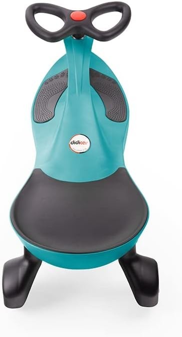 Kids Wiggle Car Ride On Scooter Balance Toy Steering Wheel Teal 120kg