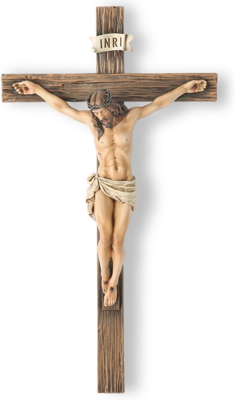 Catholic Crucifix Wall Cross Jesus Christ Religious Home Decor 20.75