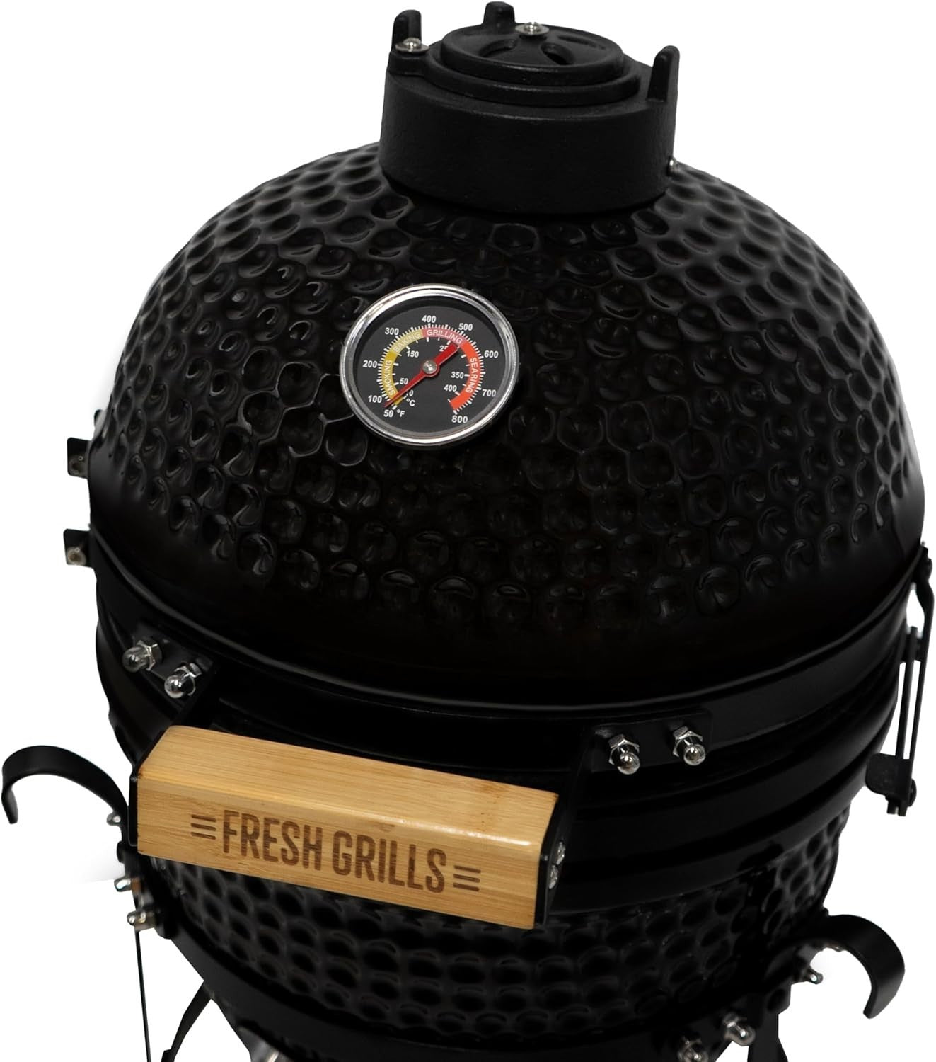 Portable 13" Kamado BBQ Smoker Grill Ceramic Charcoal Oven Outdoor Cooking