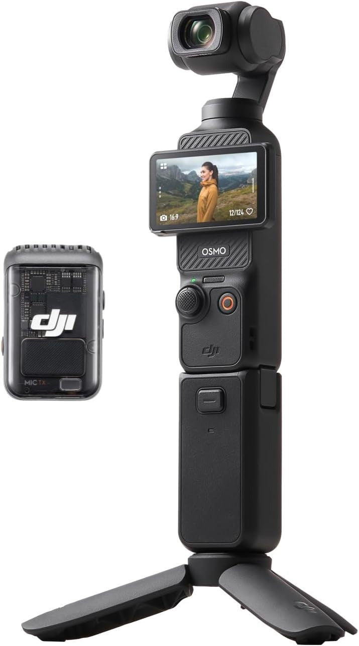 4K 120FPS Vlogging Camera 3-Axis Stabilizer Creator Combo Mic Kit