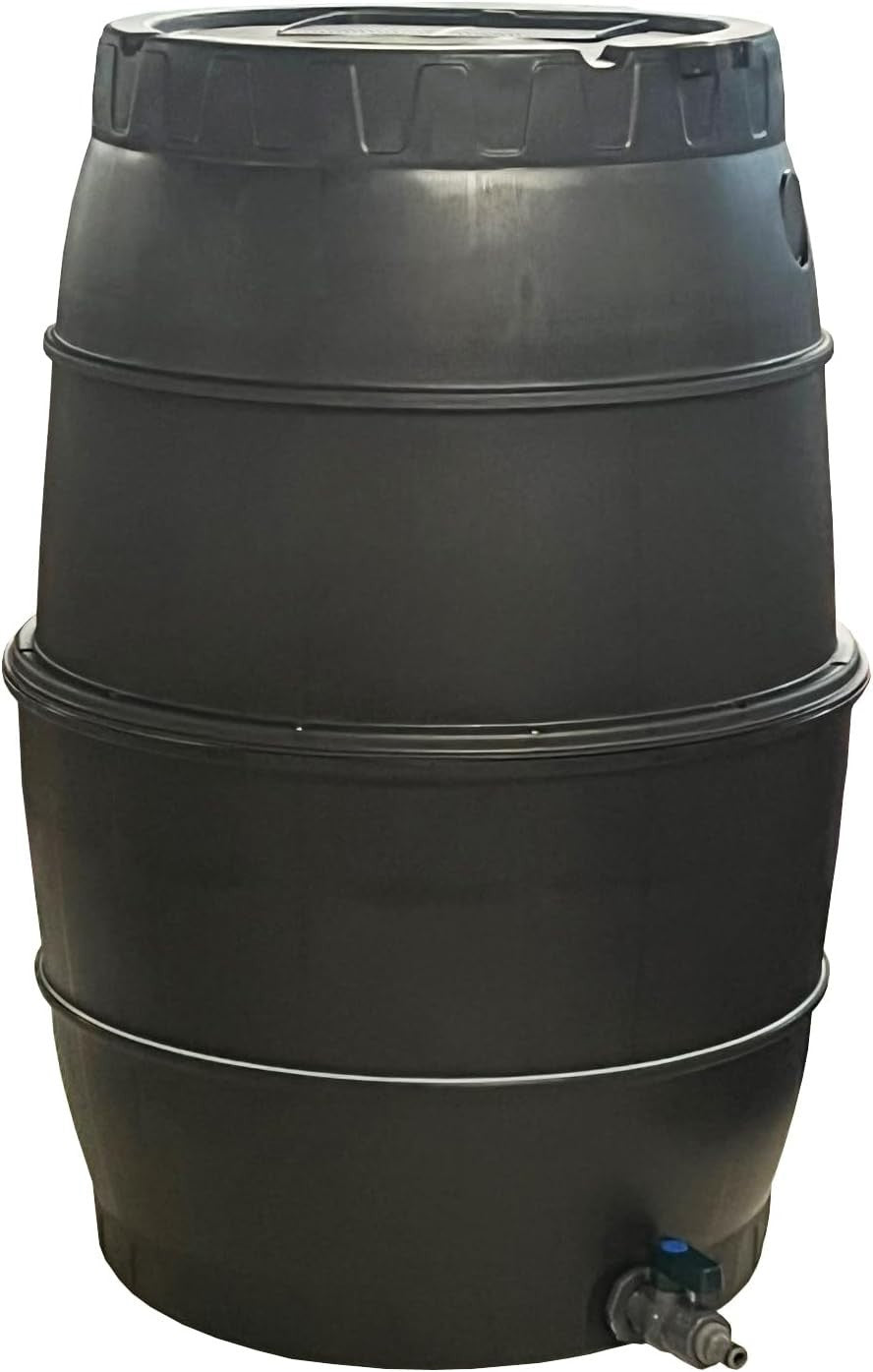 170L Garden Water Butt Barrel with Tap & Lid Rainwater Collector