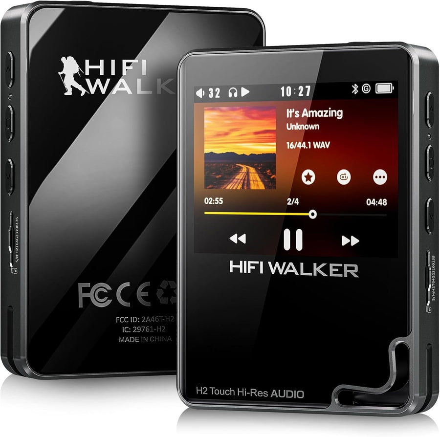 Hi-Res Touchscreen MP3 Player | Bluetooth, FLAC DSD Player, 64GB Expandable