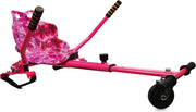 Hoverkart Attachment Seat Frame for 6.5 8 10 Inch Hoverboards Pink