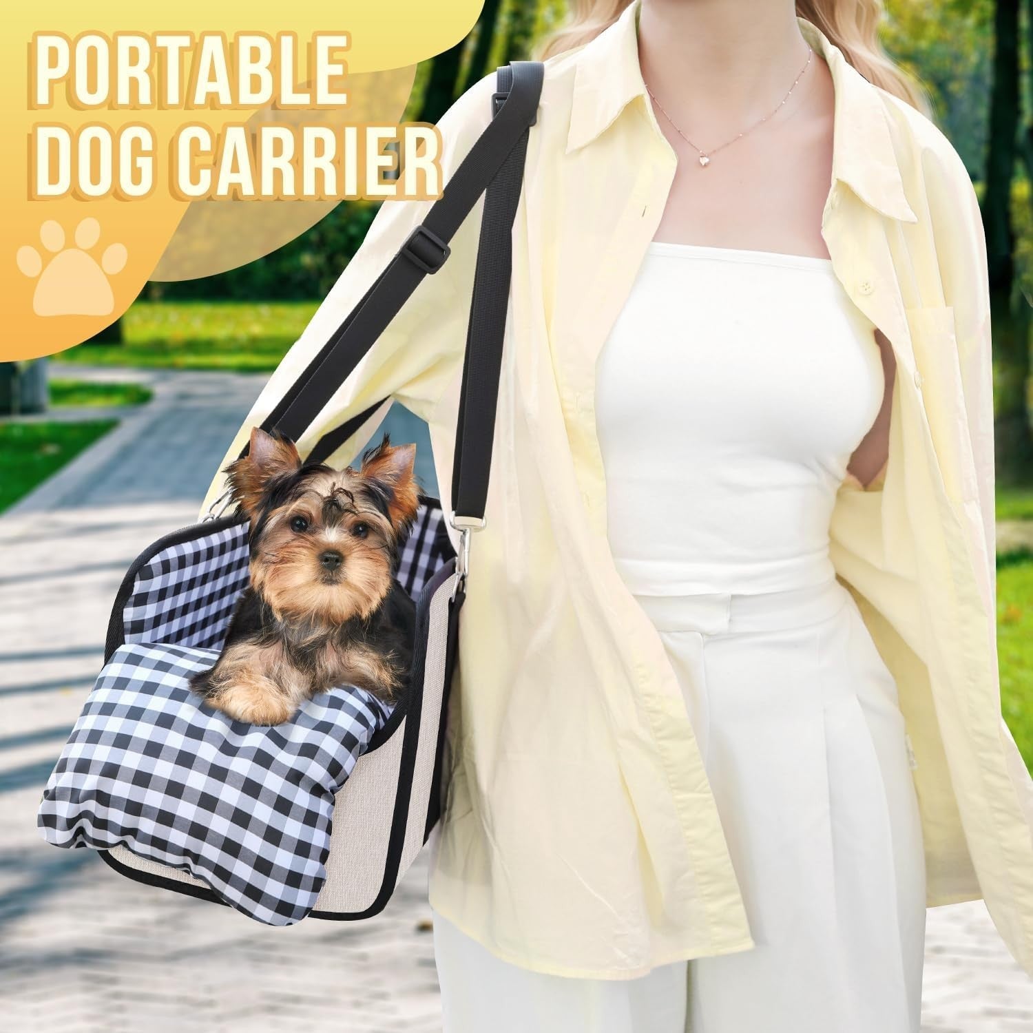 Console Dog Car Seat Booster Carrier Safety Belt Travel Bed Small Dogs